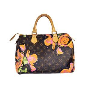 Louis Vuitton Stephen Sprouse Speedy 30 Graffiti Roses Monogram Pink